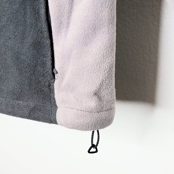 Columbia Challenge Series 90s Core Gray 2-Piece Polar Fleece w/Nylon Jacket SZ M - Picture 15 of 16